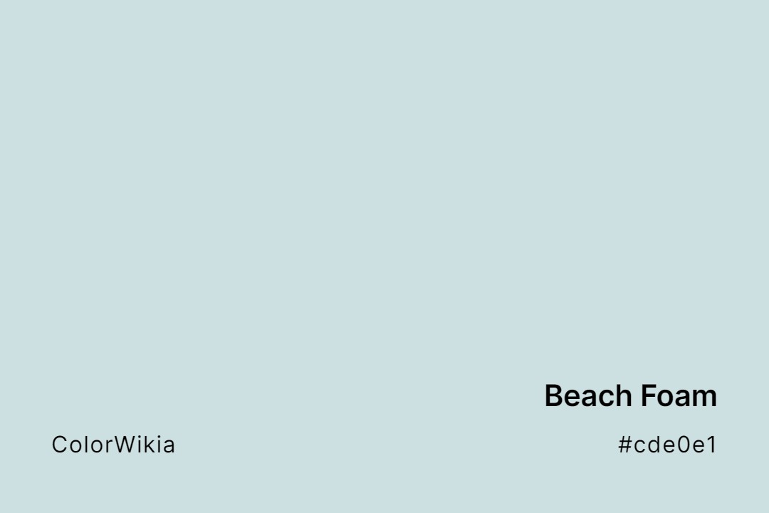 Beach Foam Color – #cde0e1: Codes and Complete Breakdown