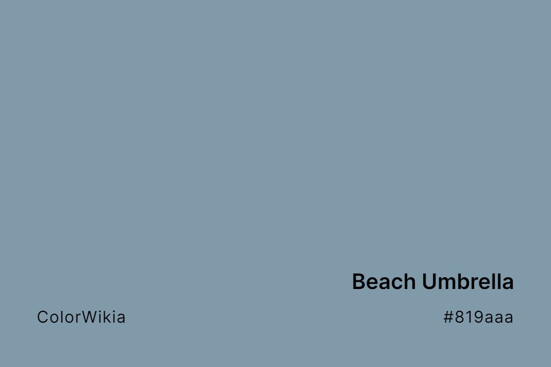 beach umbrella color 819aaa