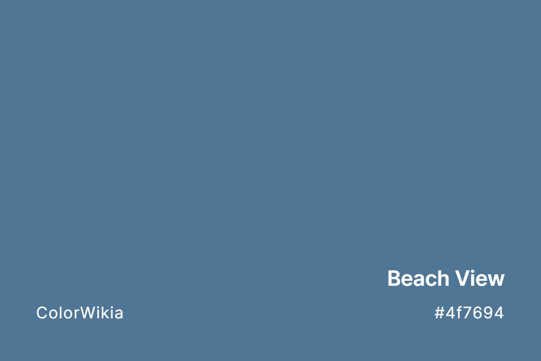 Beach View Color – #4f7694: Codes and Complete Breakdown