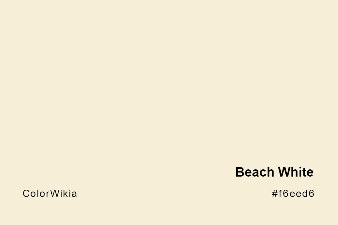 Beach White Color – #f6eed6: Codes and Complete Breakdown