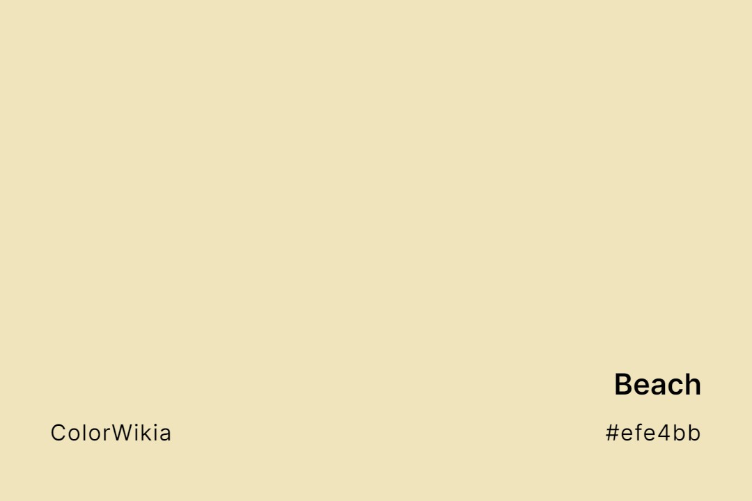 Beach Color – #efe4bb: Codes and Complete Breakdown