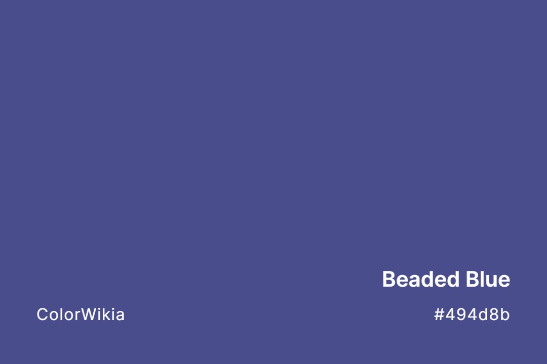 Beaded Blue Color – #494d8b: Codes and Complete Breakdown