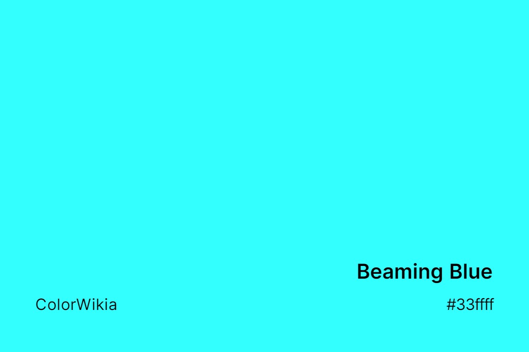 Beaming Blue Color – #33ffff: Codes and Complete Breakdown