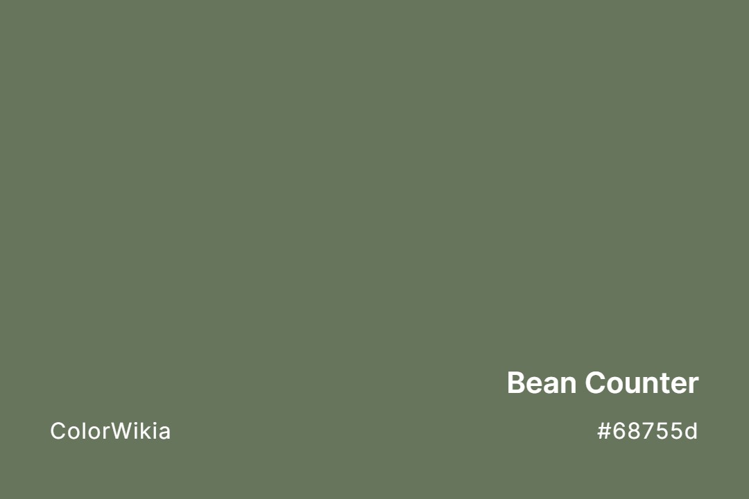 Bean Counter Color – #68755d: Codes and Complete Breakdown