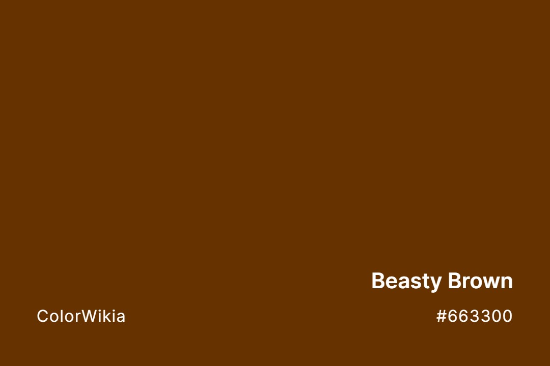 Beasty Brown Color – #663300: Codes and Complete Breakdown