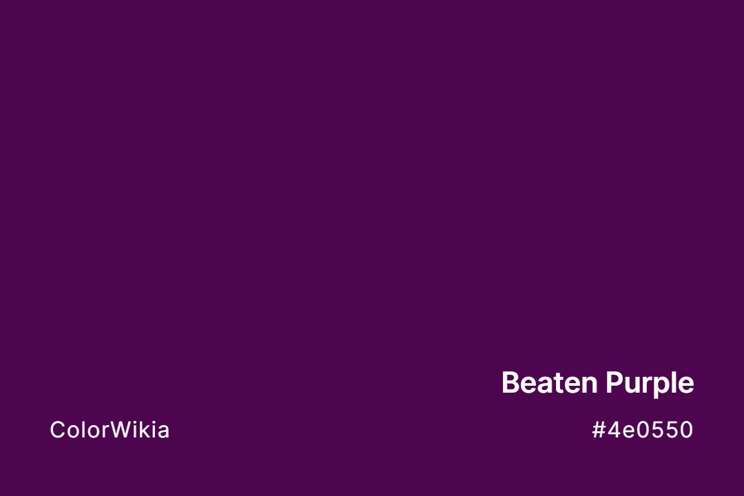 Beaten Purple Color – #4e0550: Codes and Complete Breakdown