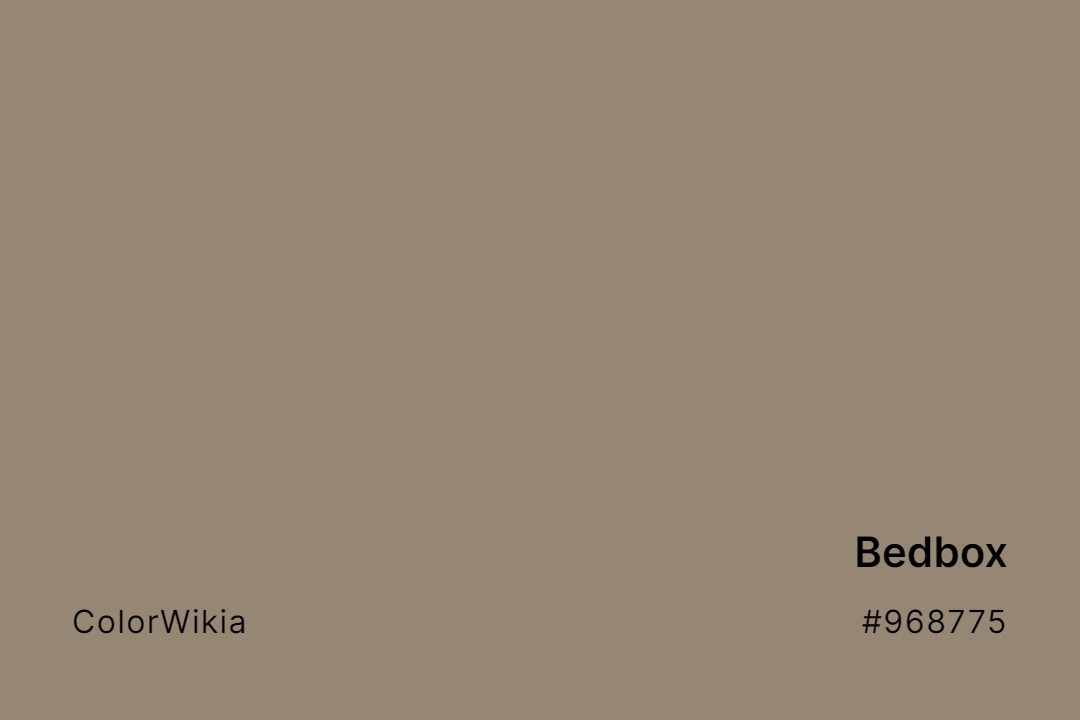 Bedbox Color – #968775: Codes and Complete Breakdown