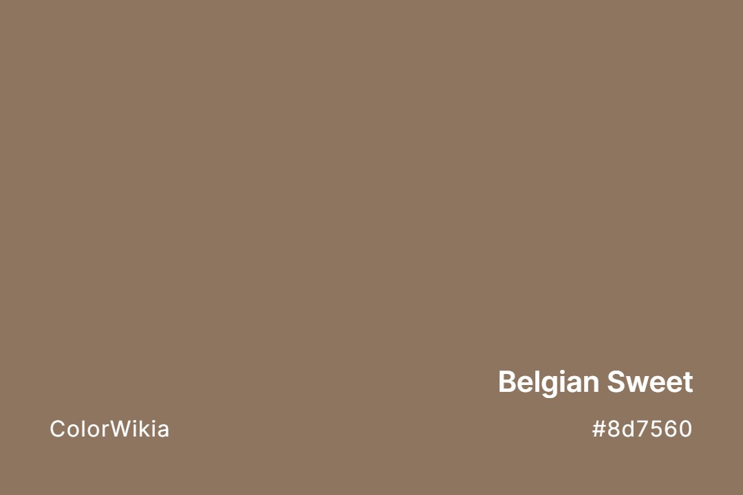 belgian sweet color 8d7560