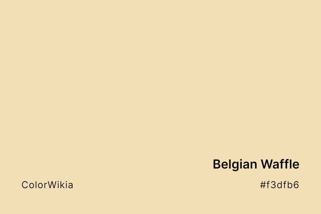 belgian waffle color f3dfb6
