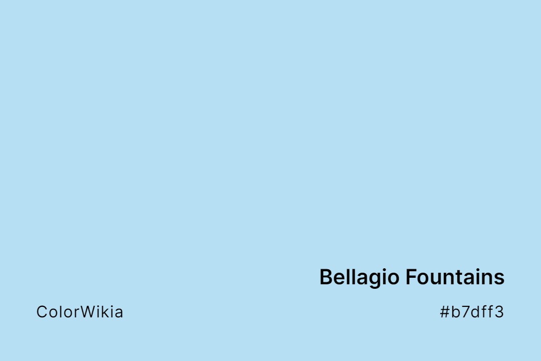Bellagio Fountains Color – #b7dff3: Codes and Complete Breakdown