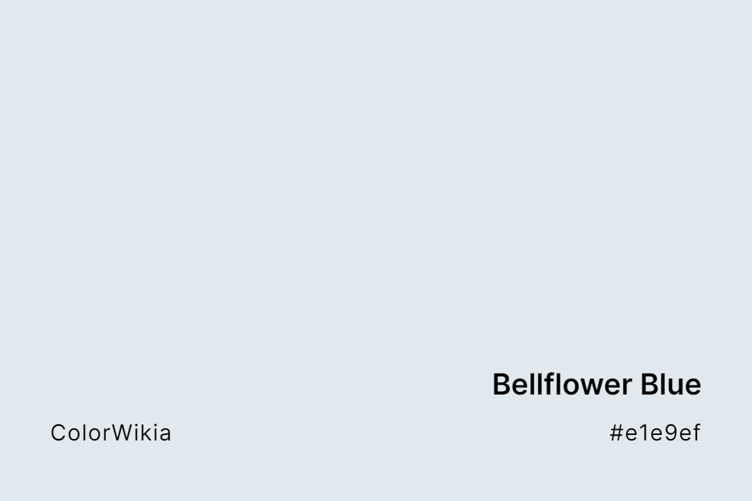 Bellflower Blue Color – #e1e9ef: Codes and Complete Breakdown