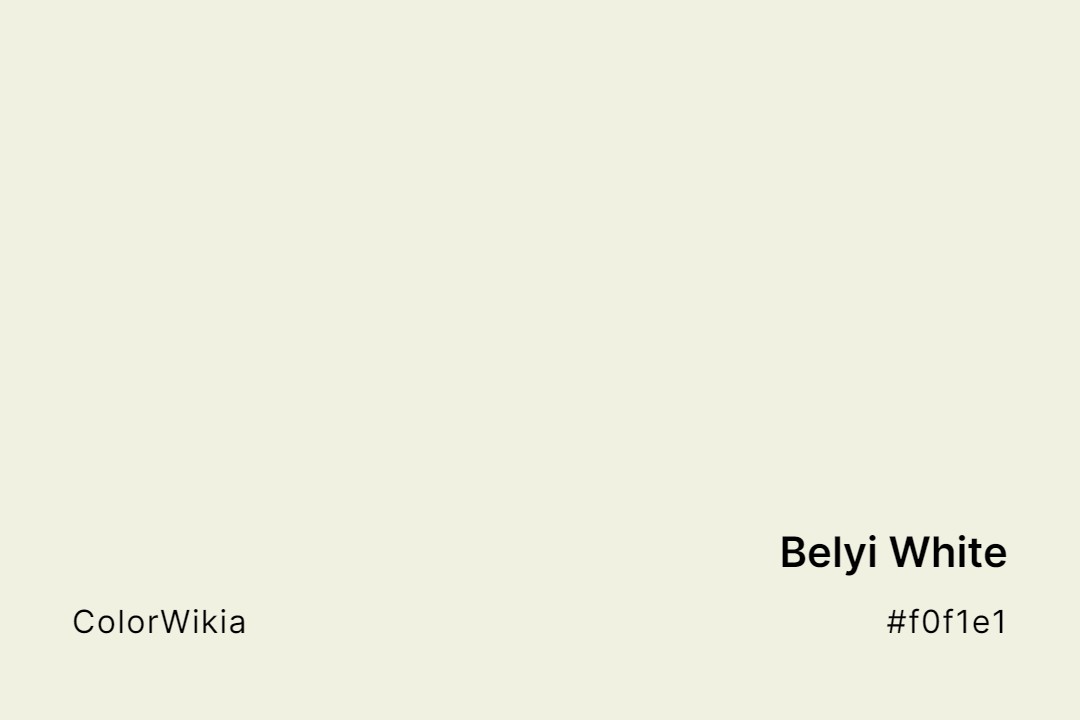 Belyi White Color – #f0f1e1: Codes and Complete Breakdown