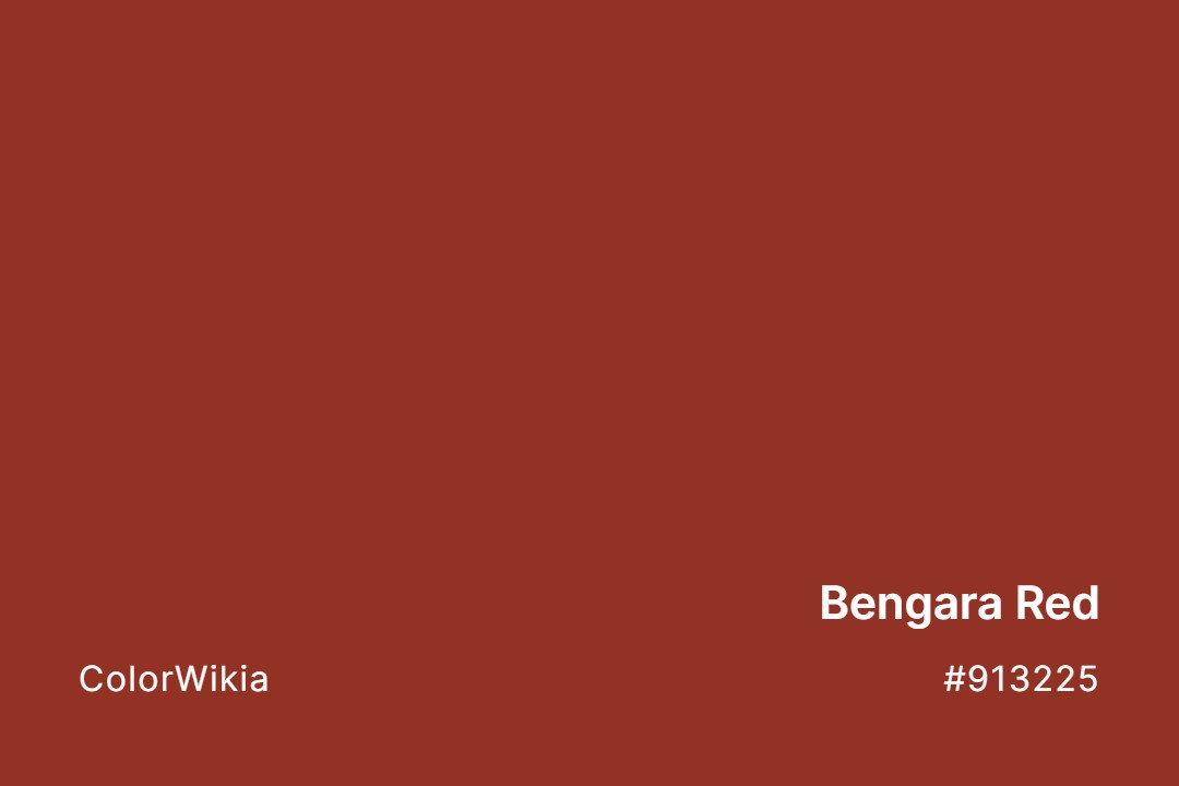 Bengara Red Color – #913225: Codes and Complete Breakdown