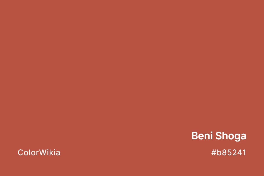 Beni Shoga Color – #b85241: Codes and Complete Breakdown