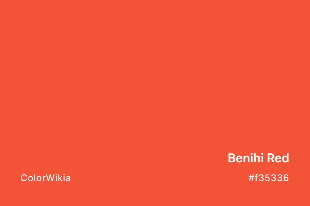 Benihi Red Color – #f35336: Codes and Complete Breakdown