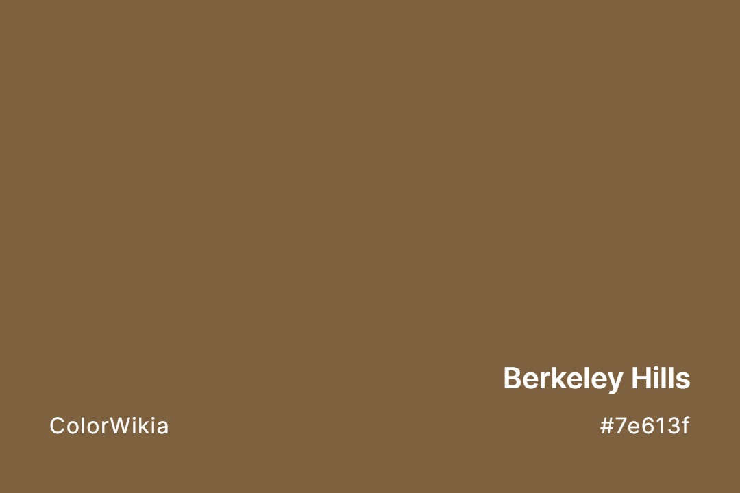 Berkeley Hills Color – #7e613f: Codes and Complete Breakdown