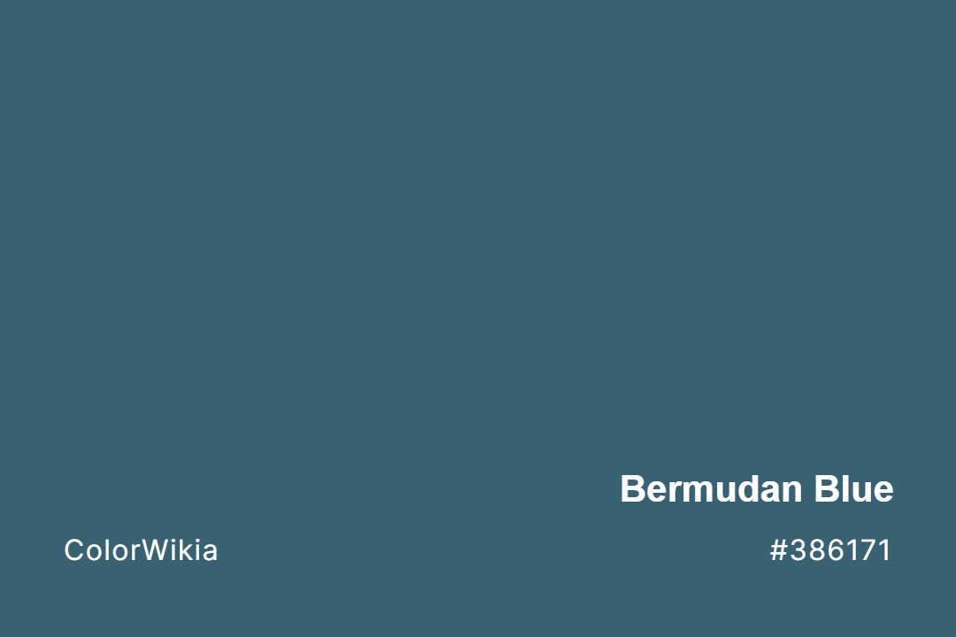 Bermudan Blue Color – #386171: Codes and Complete Breakdown