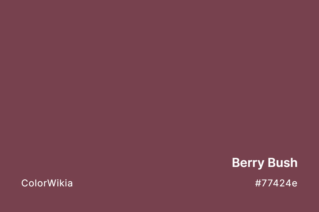 Berry Bush Color – #77424e: Codes and Complete Breakdown