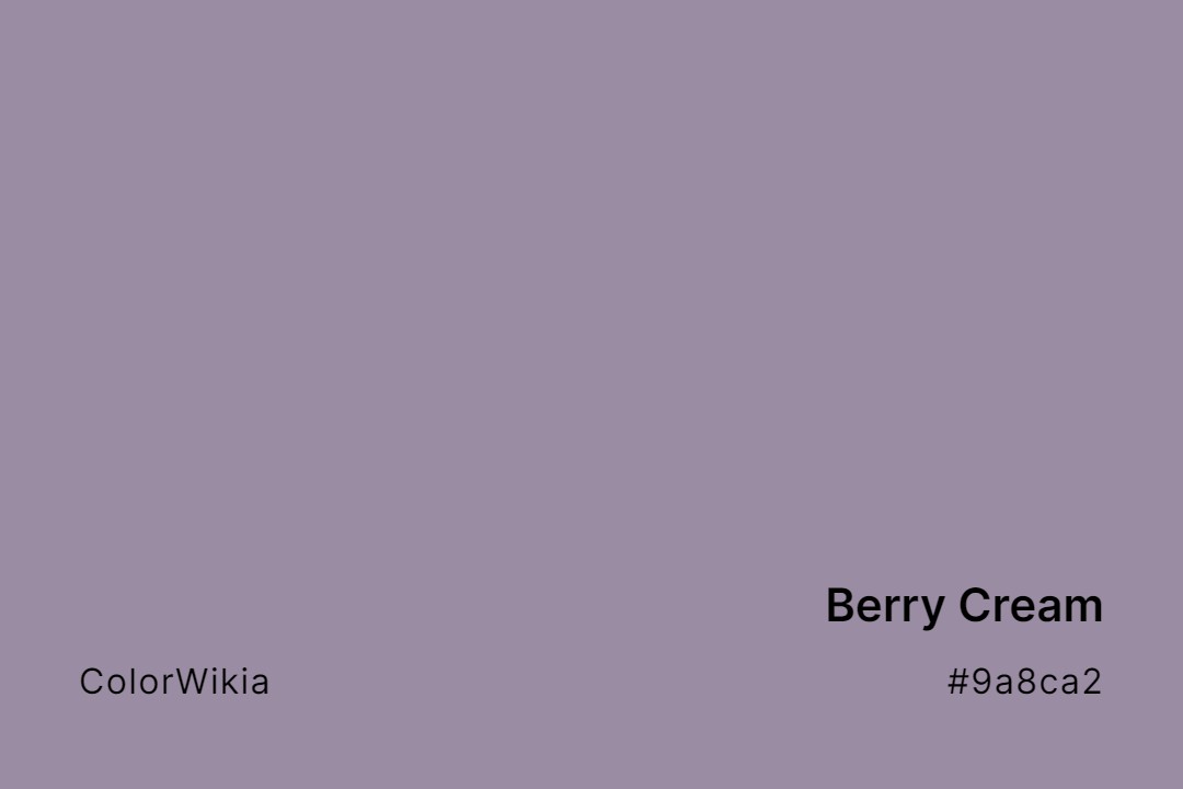 Berry Cream Color – #9a8ca2: Codes and Complete Breakdown
