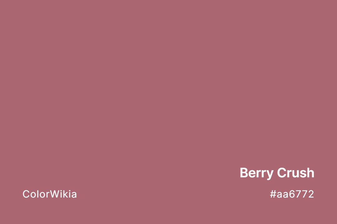 Berry Crush Color – #aa6772: Codes and Complete Breakdown