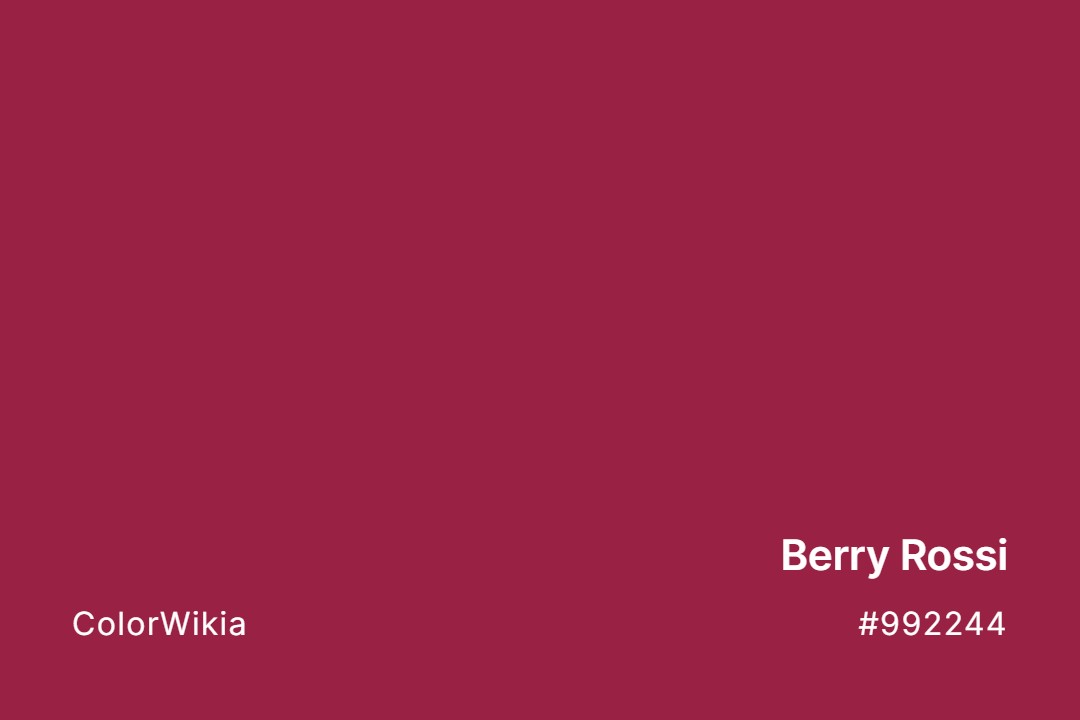Berry Rossi Color – #992244: Codes and Complete Breakdown