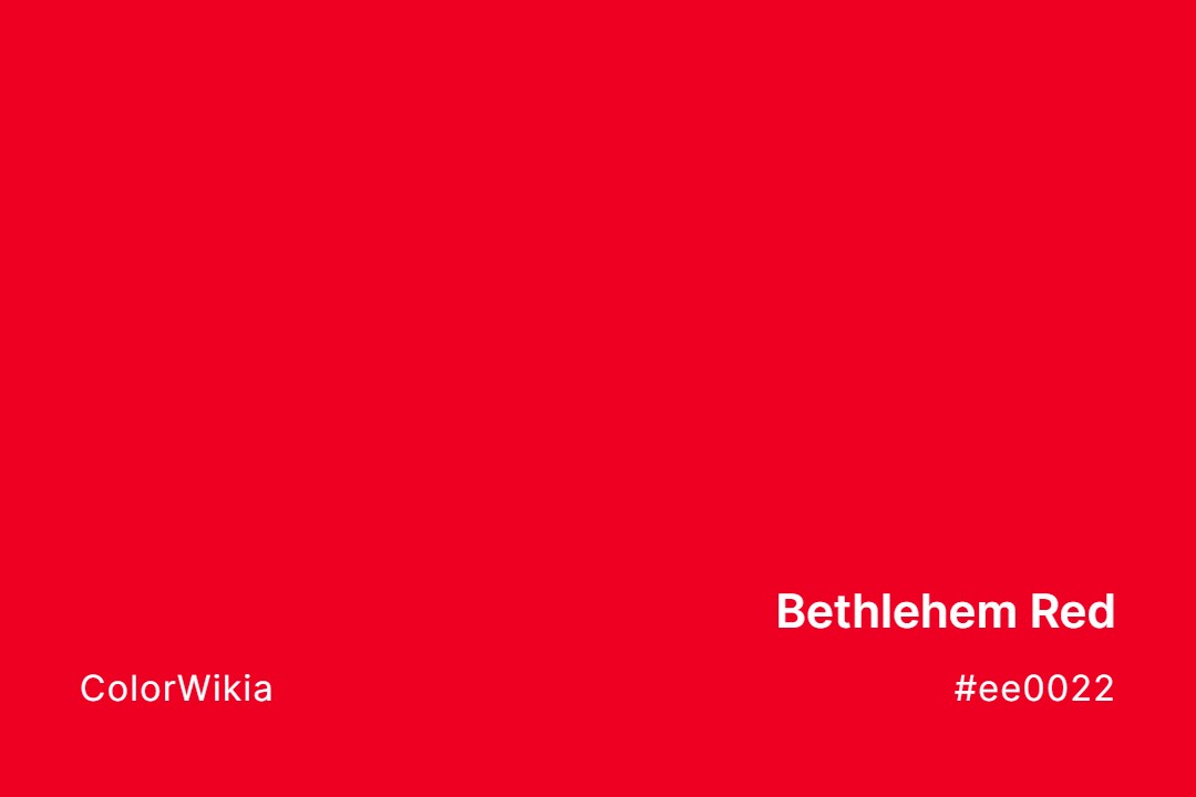 Bethlehem Red Color – #ee0022: Codes and Complete Breakdown
