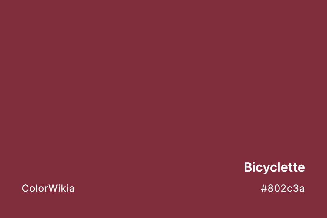 Bicyclette Color – #802c3a: Codes and Complete Breakdown