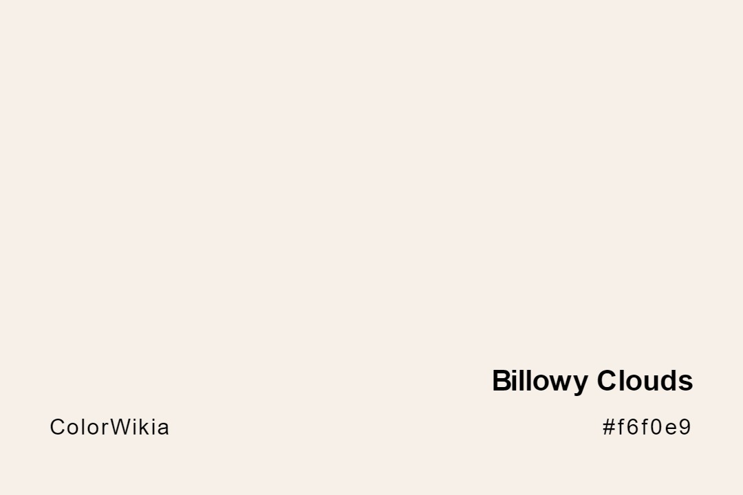 Billowy Clouds Color – #f6f0e9: Codes and Complete Breakdown