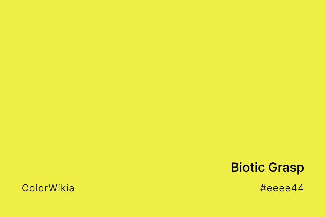 Biotic Grasp Color – #eeee44: Codes and Complete Breakdown
