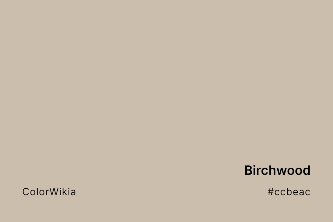 Birchwood Color – #ccbeac: Codes and Complete Breakdown