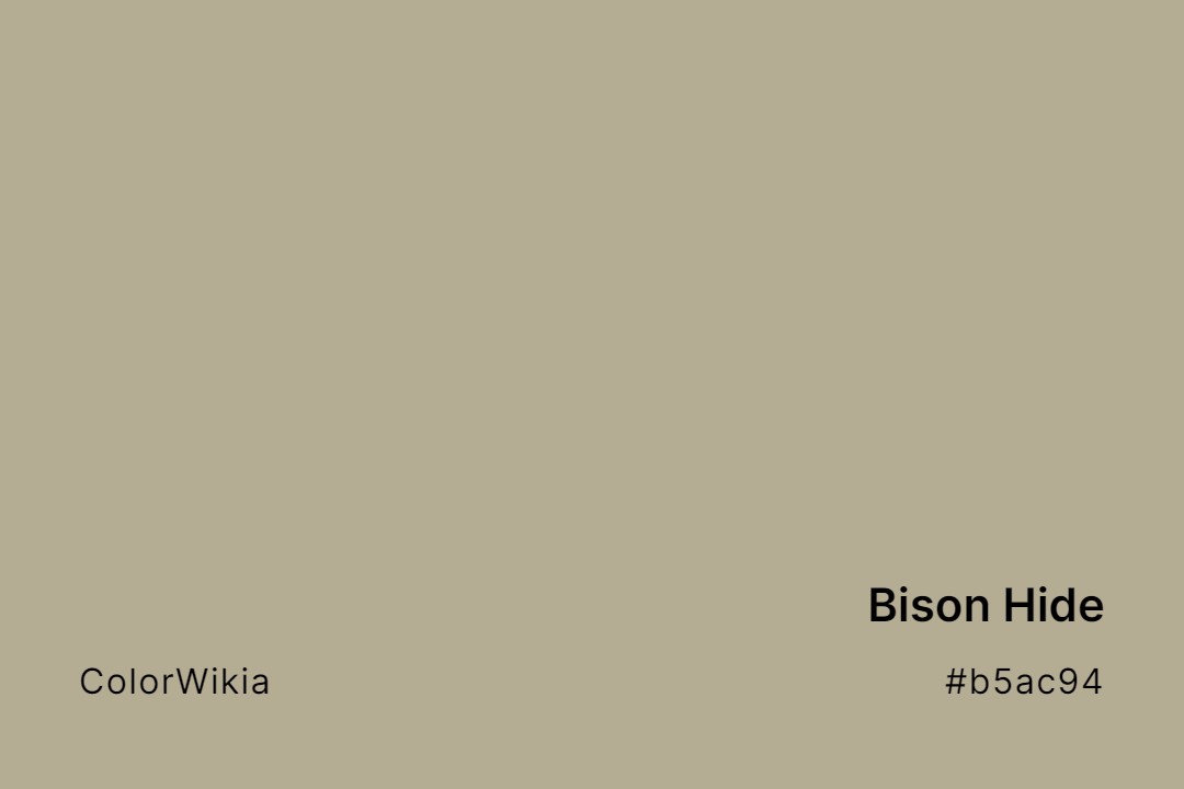 bison hide color b5ac94
