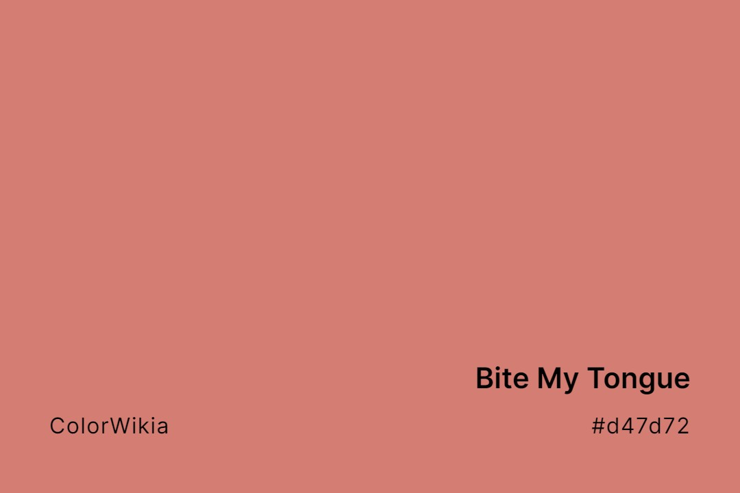 bite my tongue color d47d72