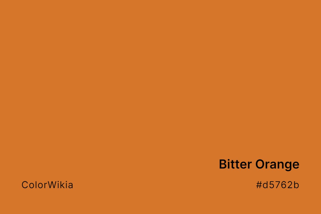 bitter orange color d5762b