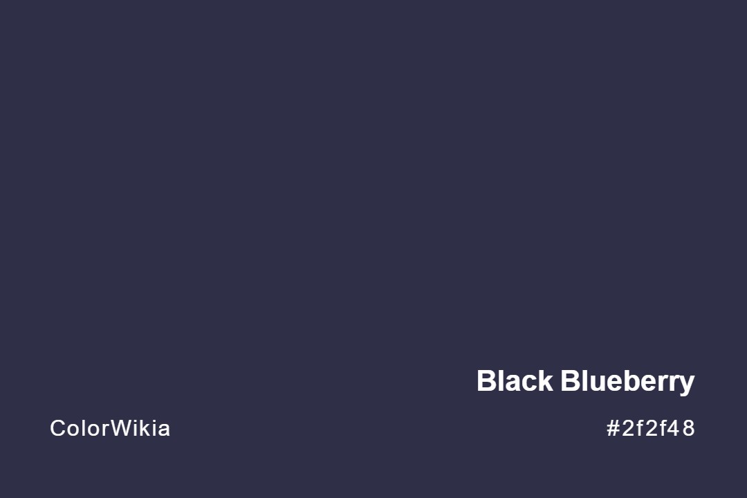 black blueberry color 2f2f48
