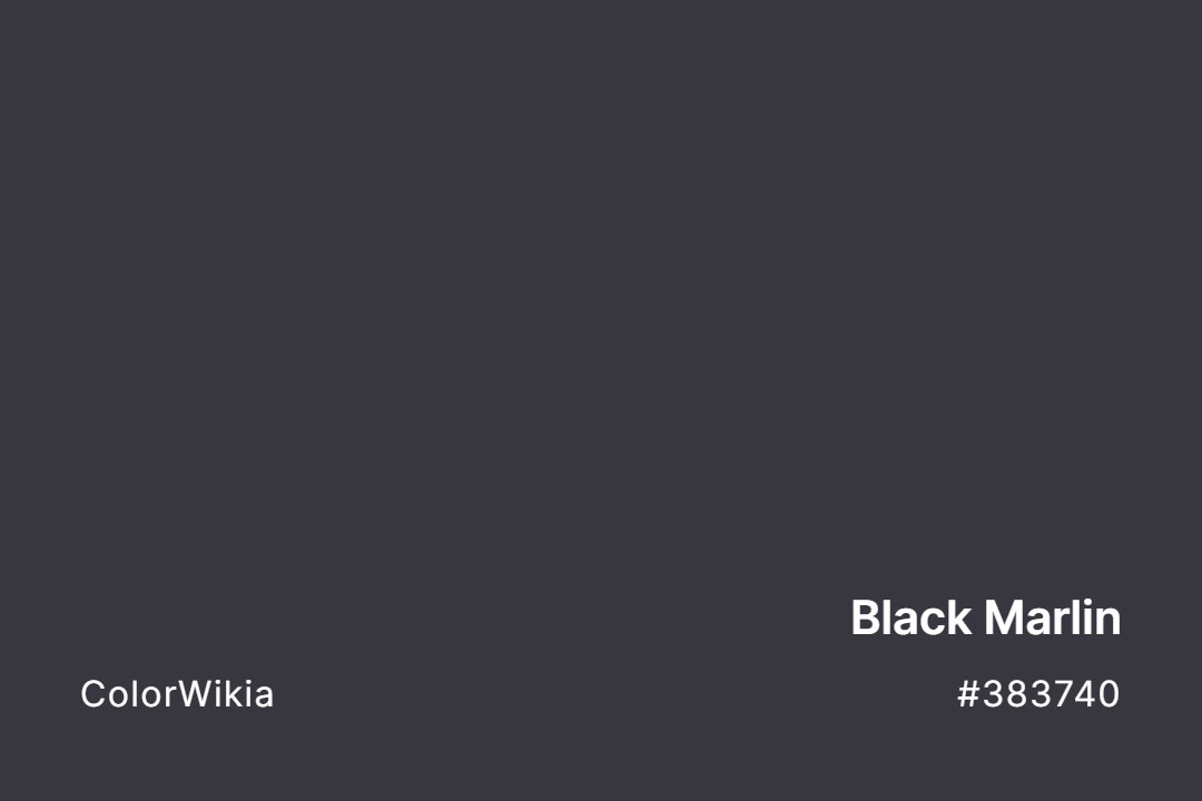 Black Marlin Color – #383740: Codes and Complete Breakdown