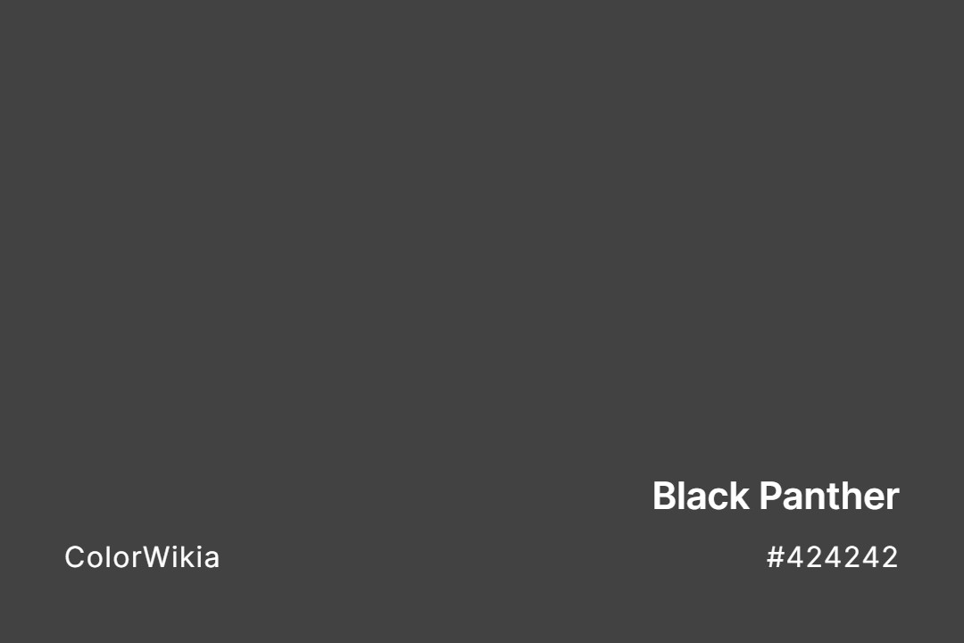 Black Panther Color – #424242: Codes and Complete Breakdown