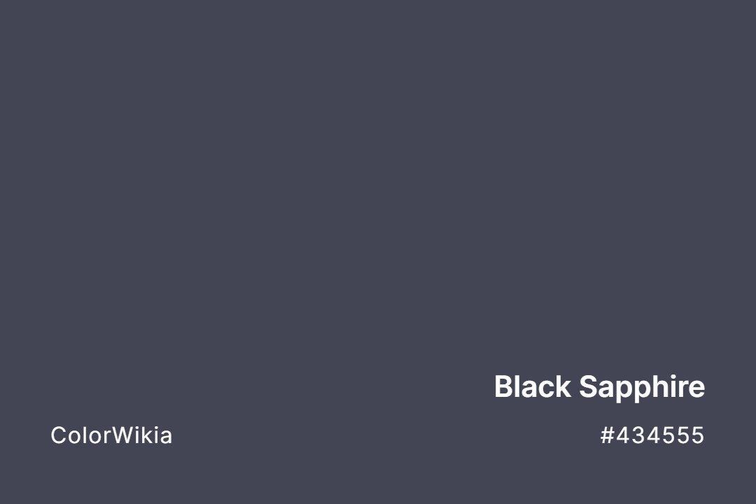 Black Sapphire Color – #434555: Codes and Complete Breakdown