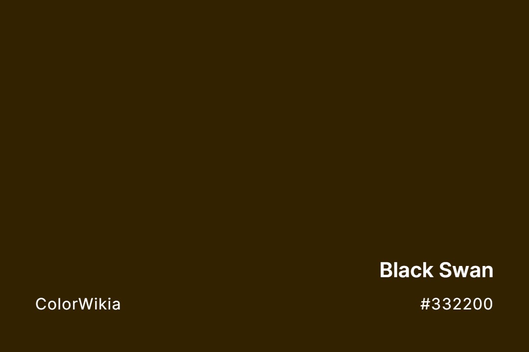 black swan color 332200
