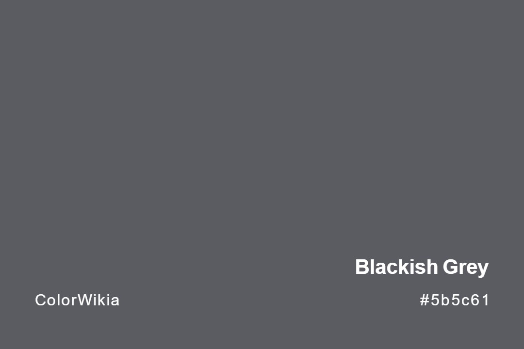 Blackish Grey Color – #5b5c61: Codes and Complete Breakdown
