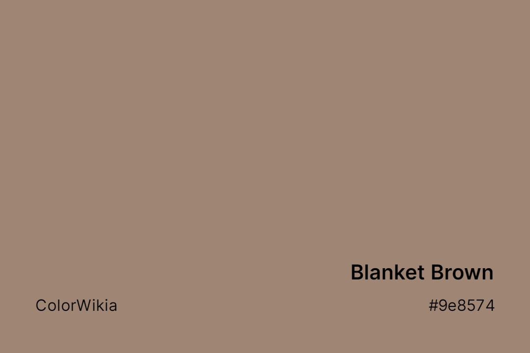 blanket brown color 9e8574