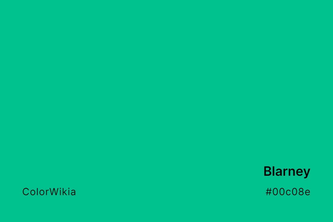 Blarney Color – #00c08e: Codes and Complete Breakdown