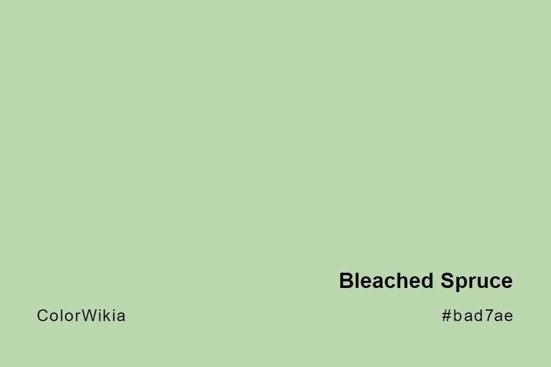 bleached spruce color bad7ae