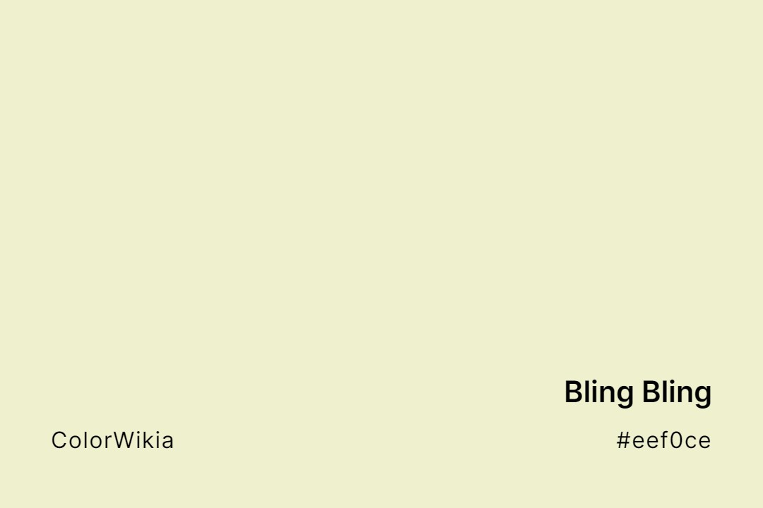 Bling Bling Color – #eef0ce: Codes and Complete Breakdown