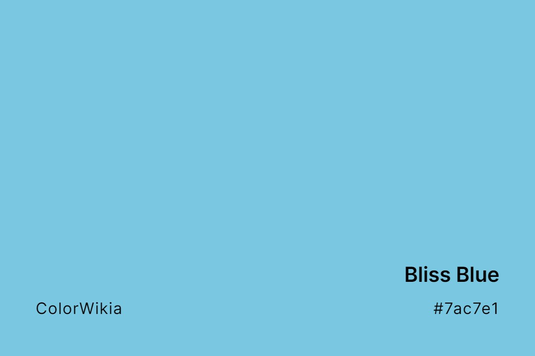 Bliss Blue Color – #7ac7e1: Codes and Complete Breakdown