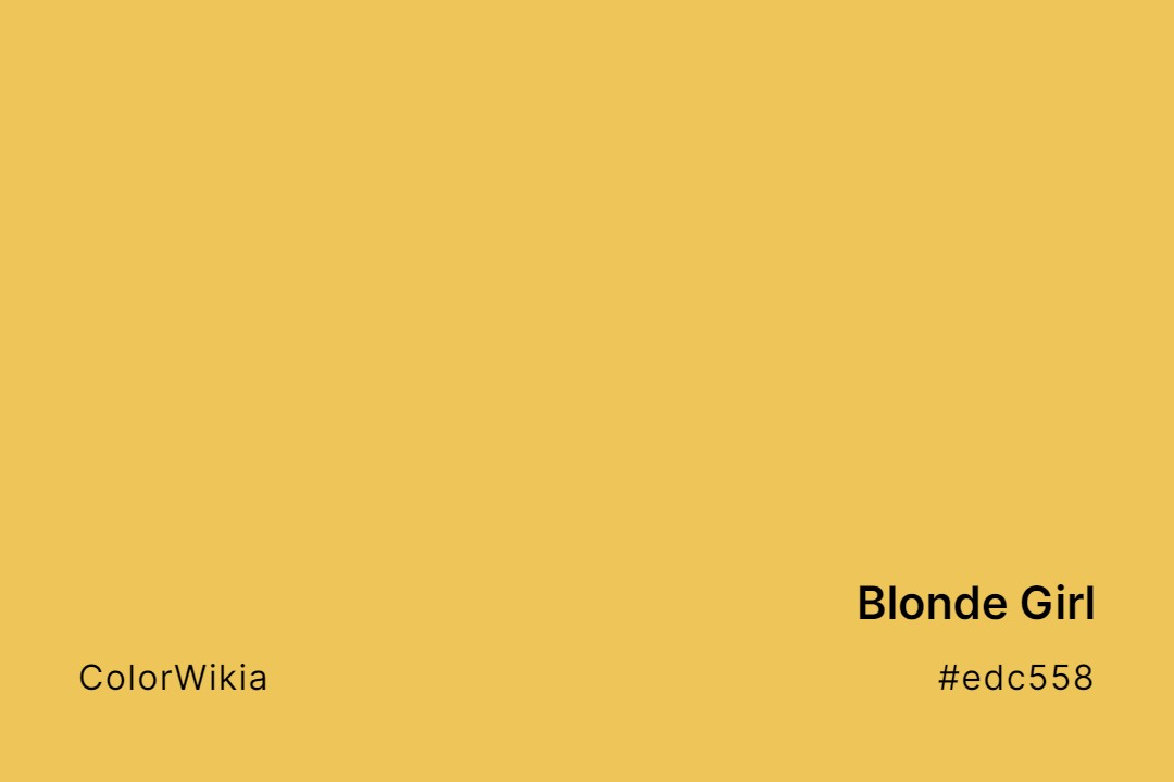 Blonde Girl Color – #edc558: Codes and Complete Breakdown