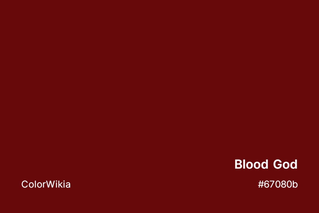 Blood God Color – #67080b: Codes and Complete Breakdown