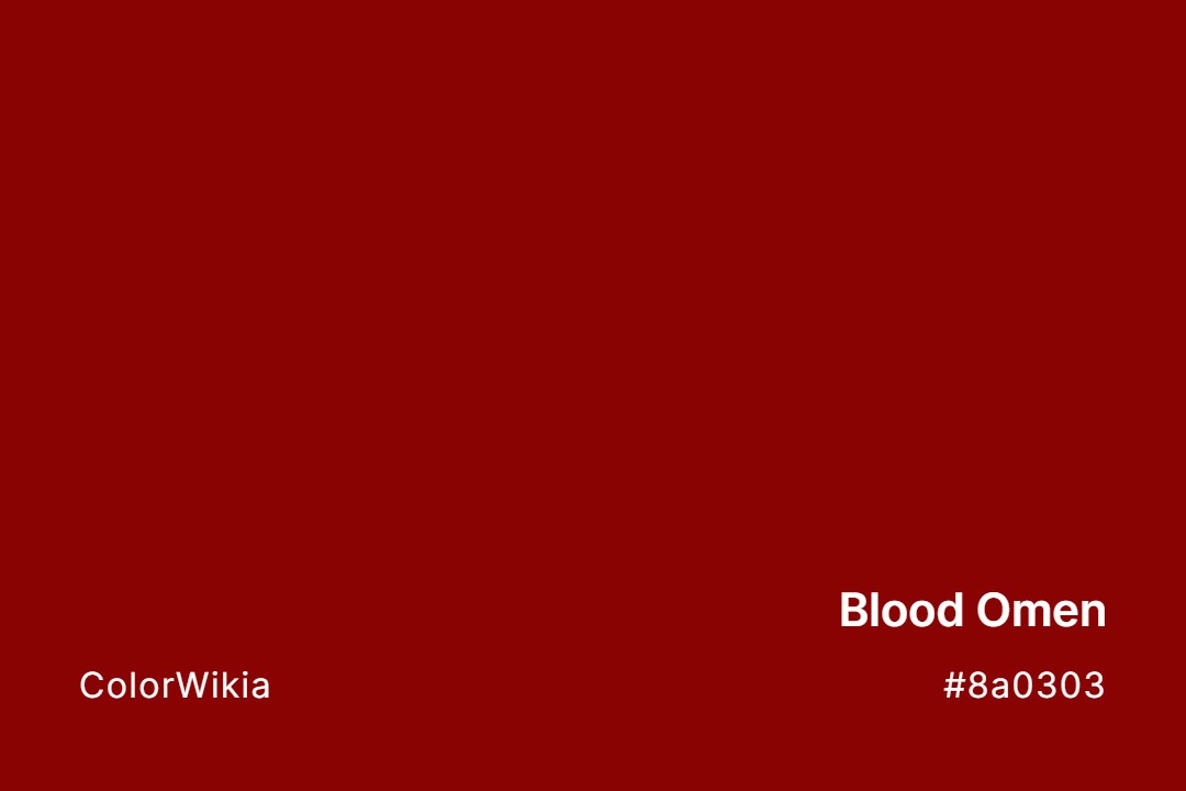 Blood Omen Color – #8a0303: Codes and Complete Breakdown