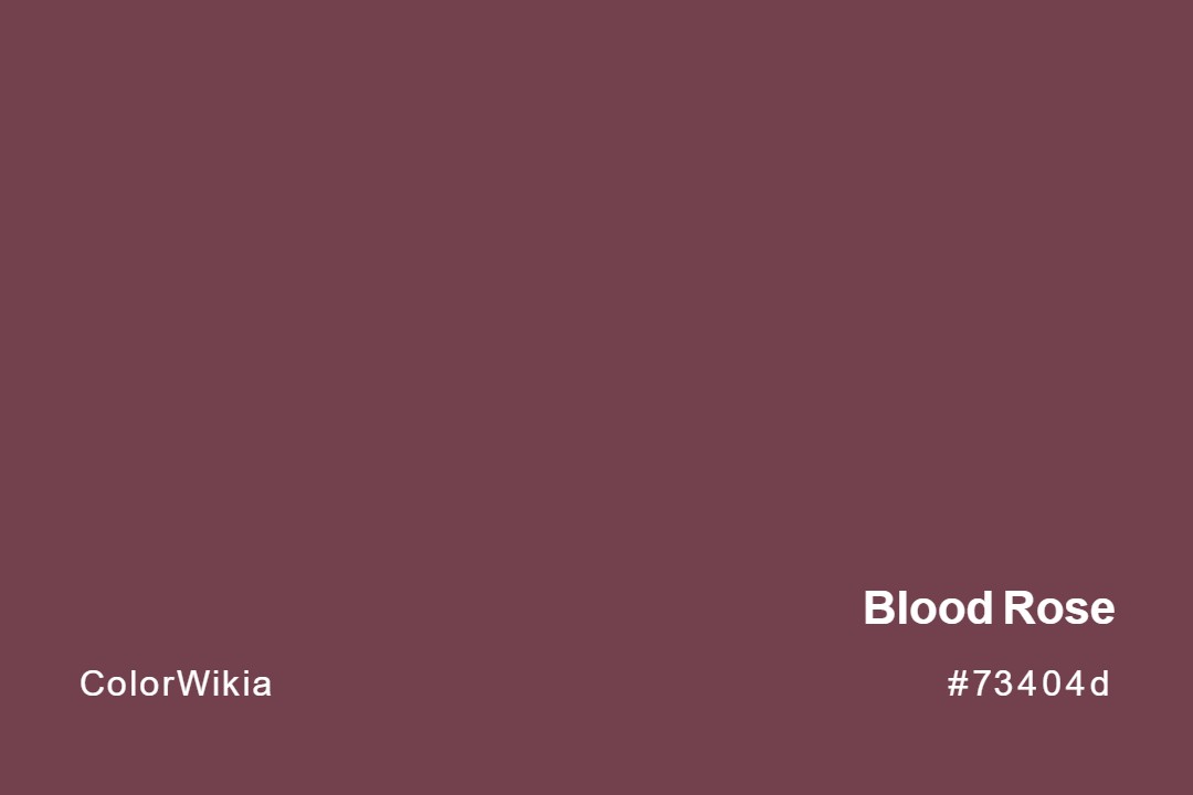Blood Rose Color – #73404d: Codes and Complete Breakdown