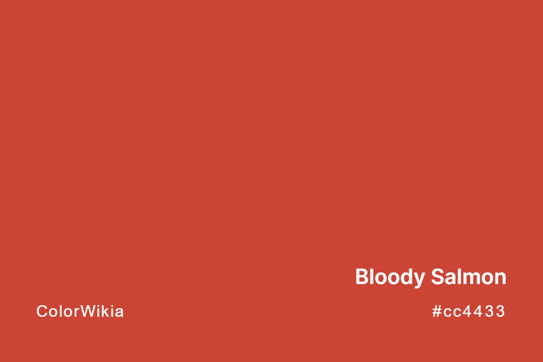 Bloody Salmon Color – #cc4433: Codes and Complete Breakdown