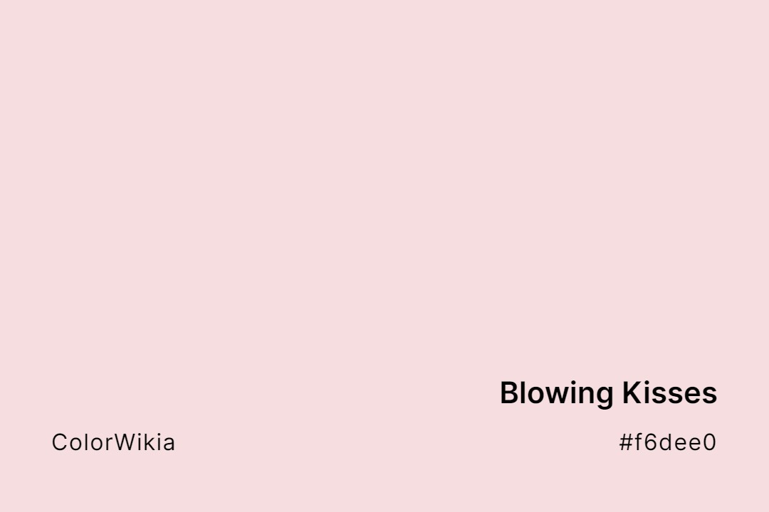 blowing kisses color f6dee0